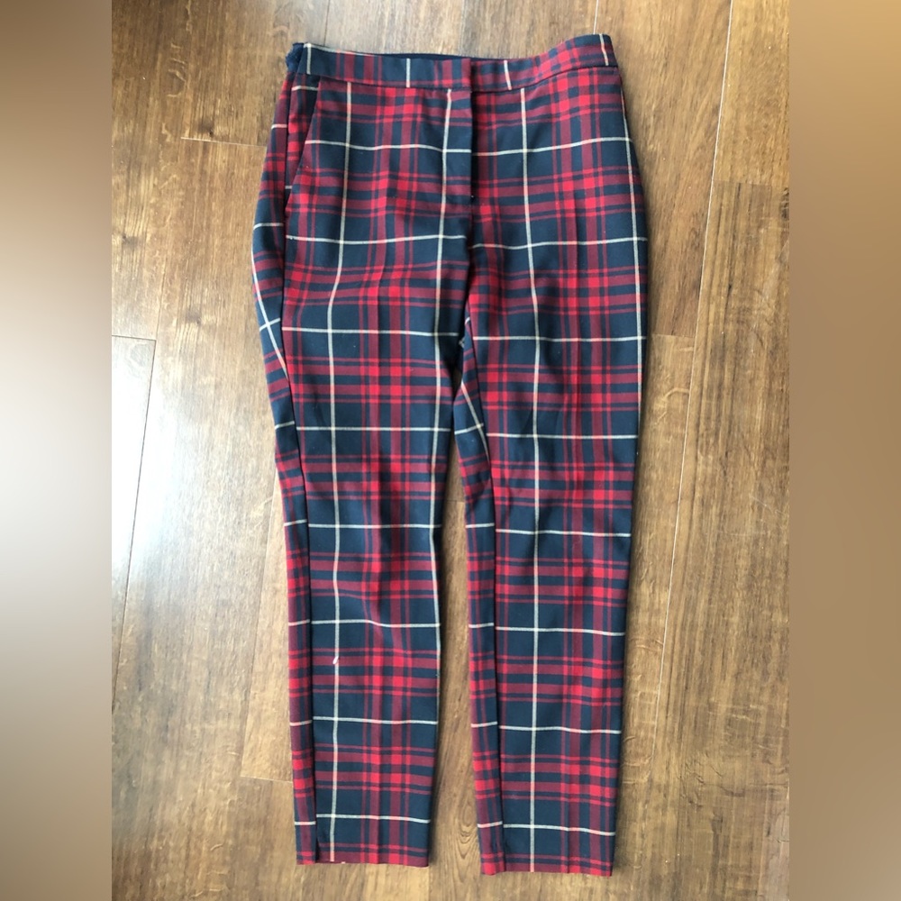 Zara Basic Plaid Pants